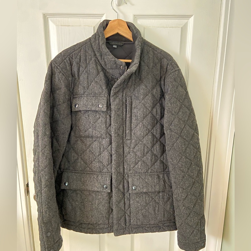 Men's Bonobos Dark Gray Quilted Jacket
